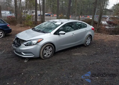 2015 Kia Forte Lx из США, поврежденный, VIN KNAFK4A6XF5297916